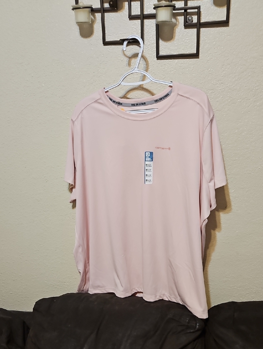 Carhartt Pale Pink Performance Short Sleeve Tee